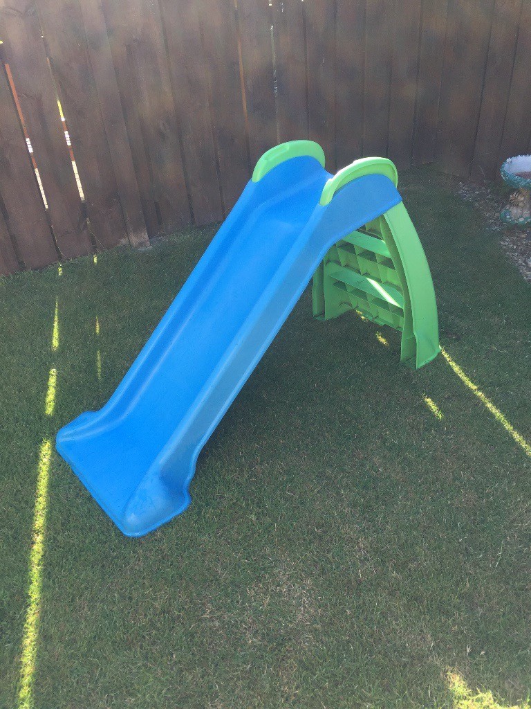 little tikes slide blue and green